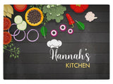 Personalised Any Name Kitchen Glass Chopping Board Item Gift 17