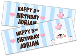 Personalised Birthday Banners Generic Design Children Kids Party Decoration 215