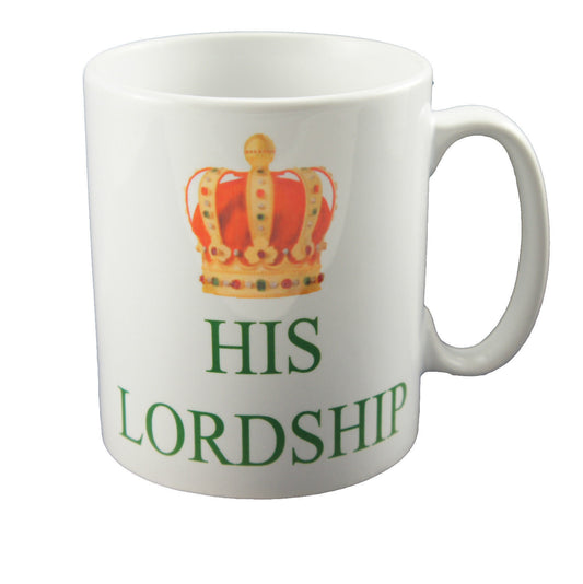 HIS LORDSHIP HER LADYSHIP CHINA MUG COFFEE CUP TEA MUGS GIFT NOVELTY SET NEW