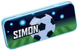 Personalised Any Name Football Pencil Case Tin Children School Kid Stationary 10