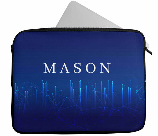 Personalised Any Name Abstract Design Laptop Case Sleeve Tablet Bag 87