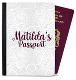 Personalised Floral Children Passport Cover Holder Any Name Holiday Accessory 28