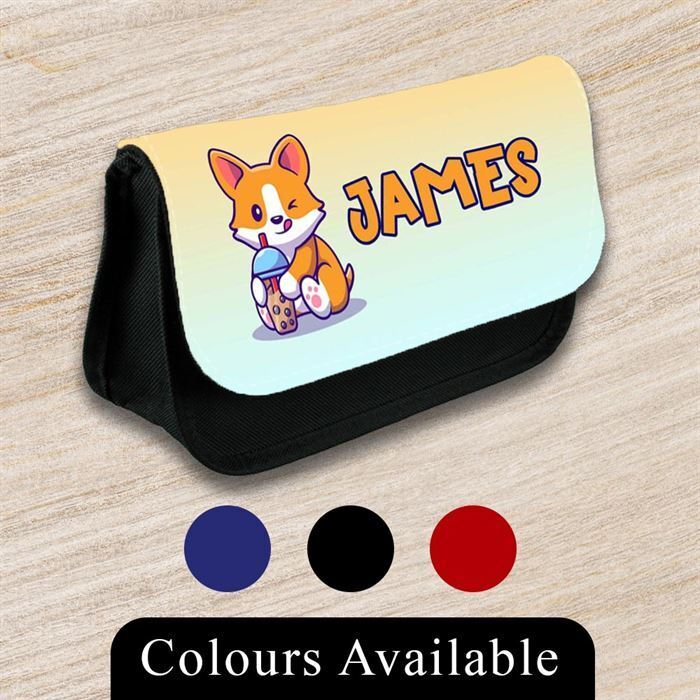 Personalised Pencil Case Generic Girls Boys Stationary Kids School Bag 45