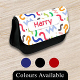 Personalised Pencil Case Generic Girls Boys Stationary Kids School Bag 34