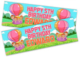 Personalised Birthday Banners Generic Design Children Kids Party Decoration 50