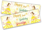 Personalised Birthday Banners Princess  Design Children Kid Party Decoration 72