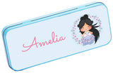 Personalised Any Name Generic Pencil Case Tin Children School Kids Stationary 26