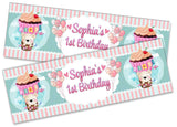 Personalised Birthday Banners Teddy Design Children Kids Party Decoration 114