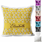 Personalised Cushion Floral Sequin Cushion Pillow Printed Birthday Gift 24
