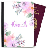 Personalised Floral Children Passport Cover Holder Any Name Holiday Accessory 1