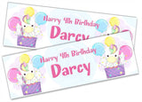 Personalised Birthday Banners Generic Design Children Kids Party Decoration 186