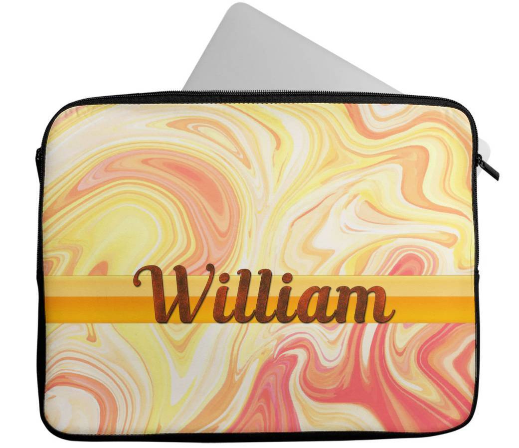 Personalised Any Name Marble Design Laptop Case Sleeve Tablet Bag 92