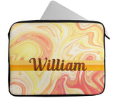 Personalised Any Name Marble Design Laptop Case Sleeve Tablet Bag 92