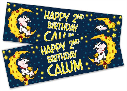 Personalised Birthday Banners Generic Design Children Kids Party Decoration 184