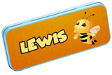 Personalised Any Name Bee Pencil Case Tin Children School Kids Stationary 16