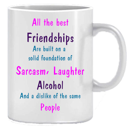 All The Best Friendship Novelty Gift Printed Tea Coffee Ceramic Mug