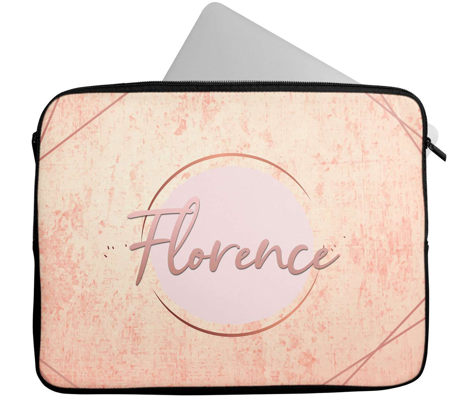 Personalised Any Name Marble Glitter Design Laptop Case Sleeve Tablet Bag 33