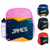 Personalised Kids Backpack Any Name Gaming Boys Girls Children School Bag 3