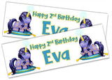 Personalised Birthday Banners Generic Design Children Kids Party Decoration 190