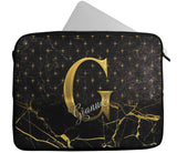 Personalised Any Name Marble Design Laptop Case Sleeve Tablet Bag 98