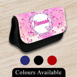 Personalised Pencil Case Butterfly Girls Boys Stationary Kids School Bag 9