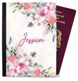 Personalised Floral Children Passport Cover Holder Any Name Holiday Accessory 1