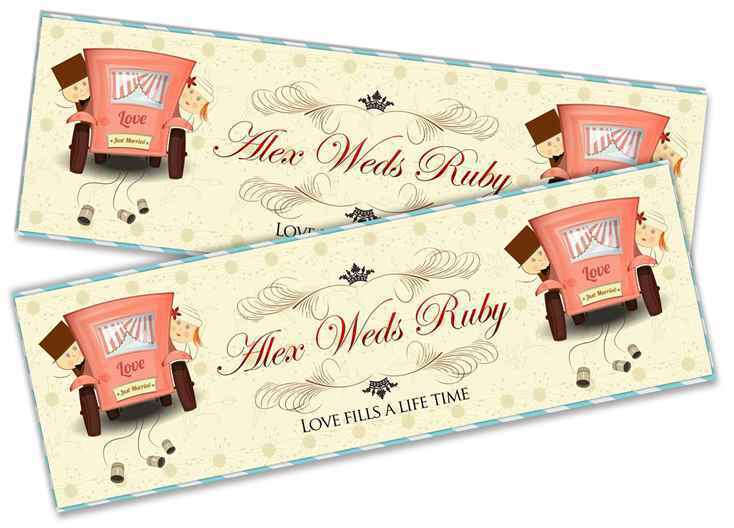 Personalised Wedding Banner Adult Party Celebration Marriage 240