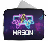 Personalised Any Name Gaming Design Laptop Case Sleeve Tablet Bag 81