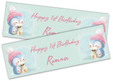 Personalised Birthday Banners Generic Design Children Kids Party Decoration 142