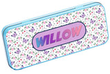 Personalised Any Name Generic Pencil Case Tin Children School Kids Stationary 30