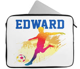 Personalised Any Name Football Design Laptop Case Sleeve Tablet Bag 23