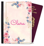 Personalised Floral Children Passport Cover Holder Any Name Holiday Accessory 1