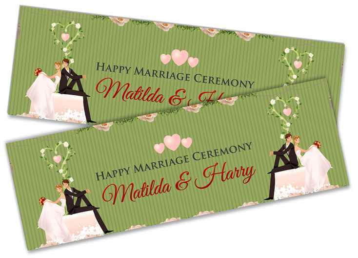 Personalised Wedding Banner Adult Party Celebration Marriage 234