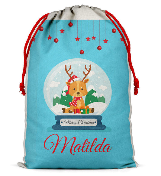 Personalised Christmas Sack Santa Bag Xmas Boy Girl Gift Stocking Bag 13