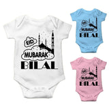 Personalised Eid Baby Vest Baby grow Little baby body suit 25