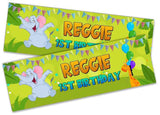 Personalised Birthday Banners Generic Design Children Kids Party Decoration 244