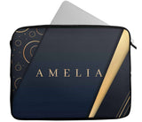 Personalised Any Name Abstract Design Laptop Case Sleeve Tablet Bag 83