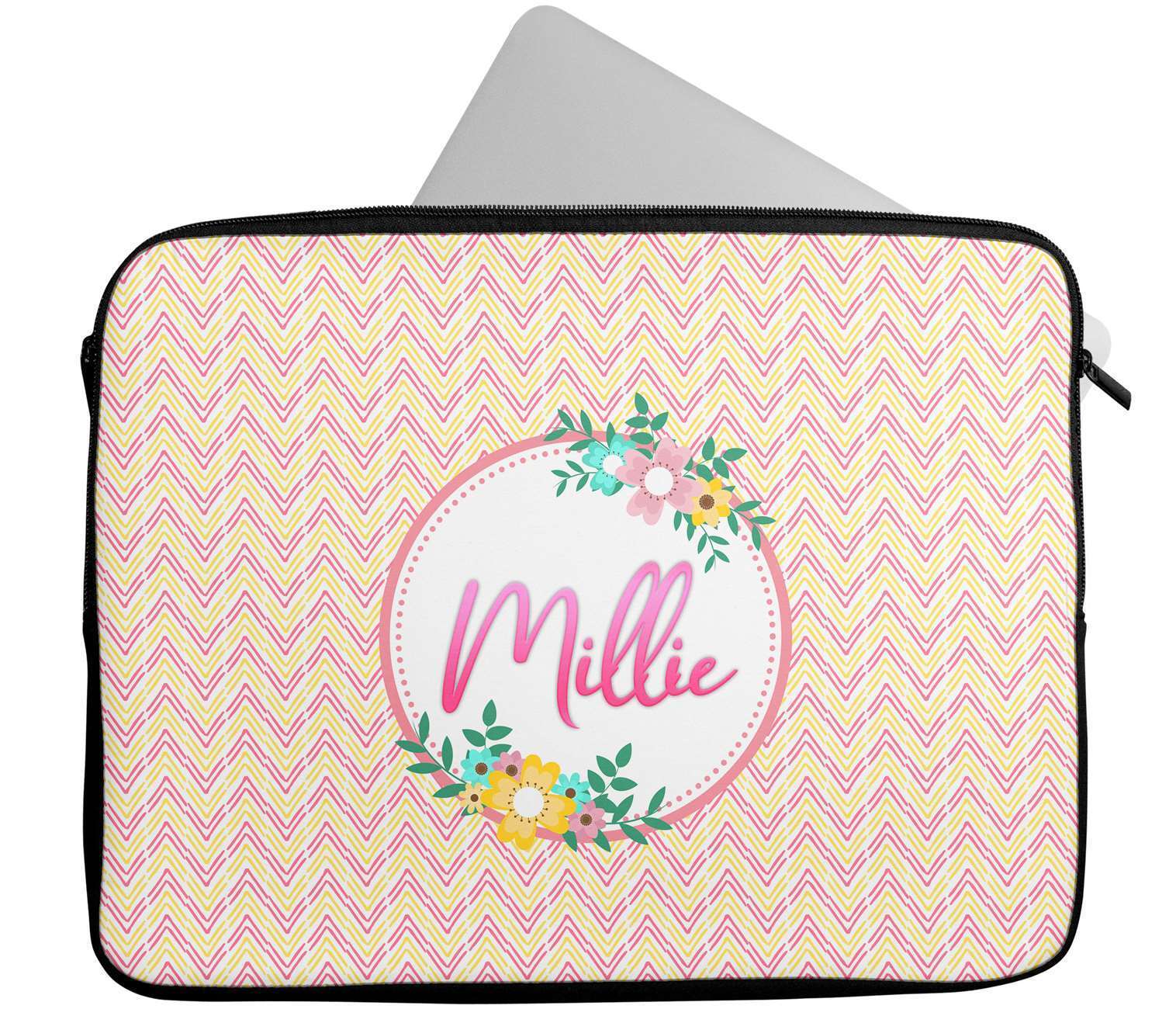 Personalised Any Name Patterned Design Laptop Case Sleeve Tablet Bag 26