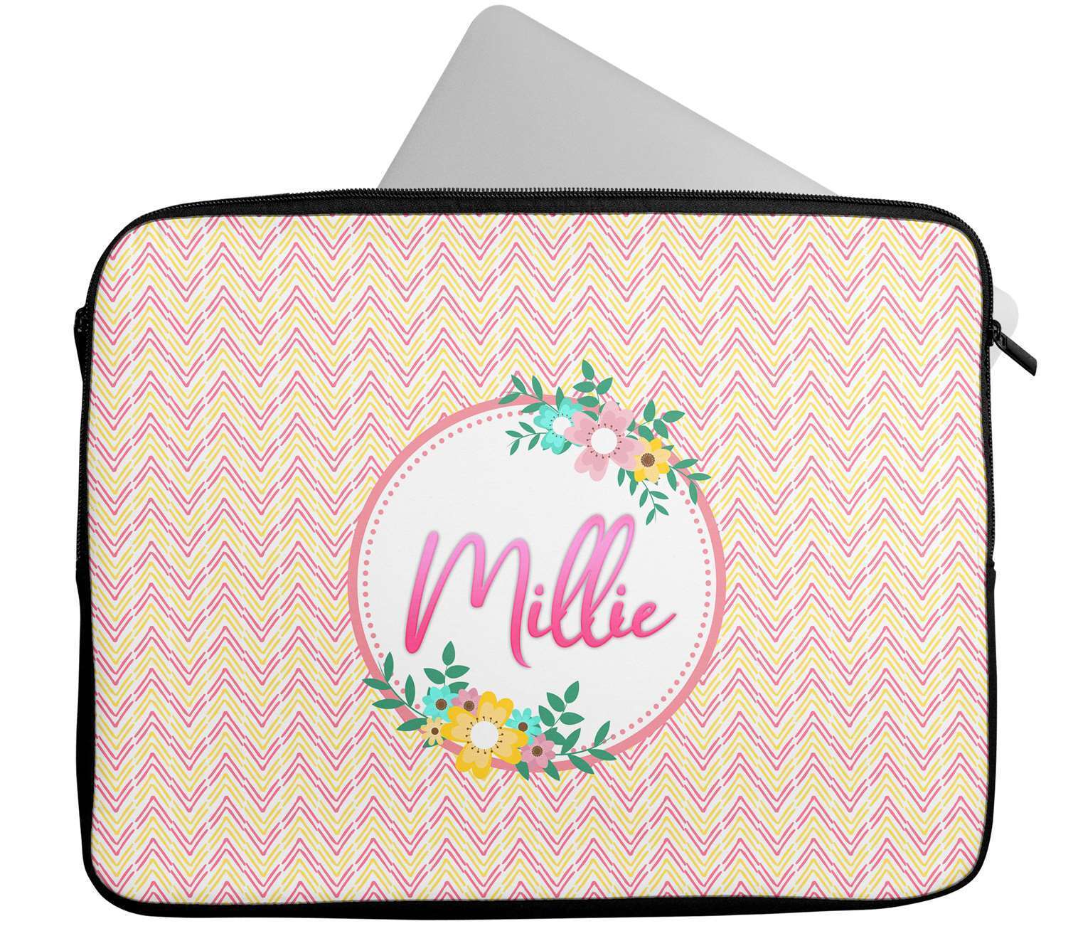 Personalised Any Name Patterned Design Laptop Case Sleeve Tablet Bag 26