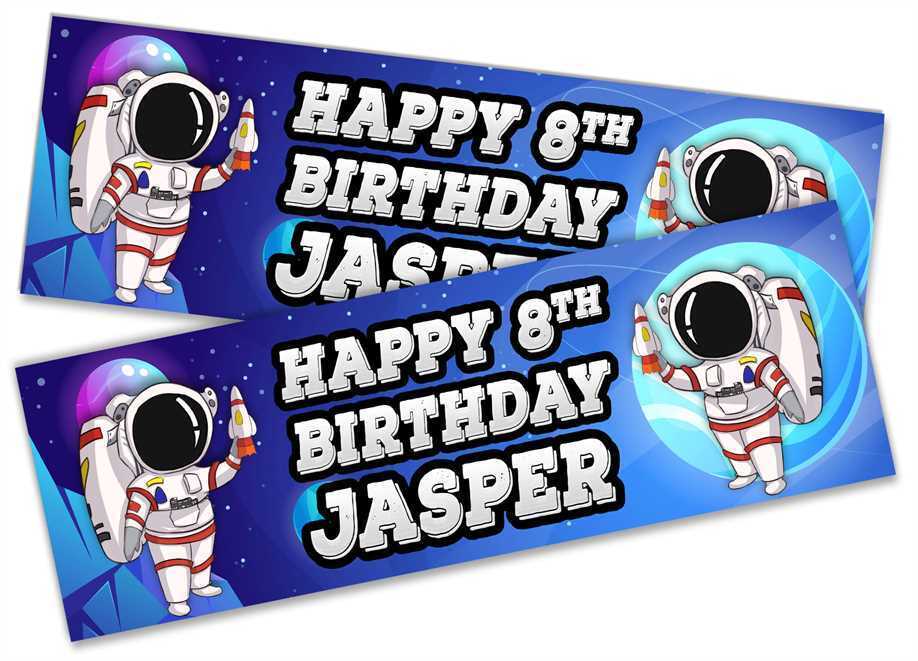 Personalised Birthday Banners Generic Design Children Kids Party Decoration 161