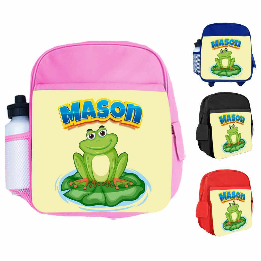 Personalised Kids Backpack Any Name Animal Design Boys Girls kids School Bag 12