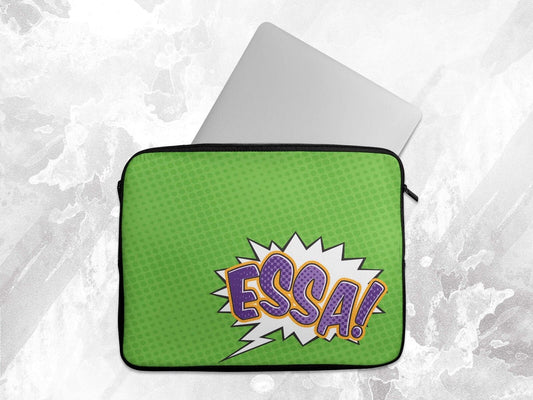 Personalised Any Name Graffiti Grn Laptop Case Sleeve Tablet Bag Chromebook Gift