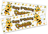 Personalised Birthday Banners Generic Design Children Kids Party Decoration 161