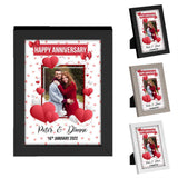 Personalised Anniversary Wooden Frames Any Image Name Wedding Gift Mr and Mrs 1