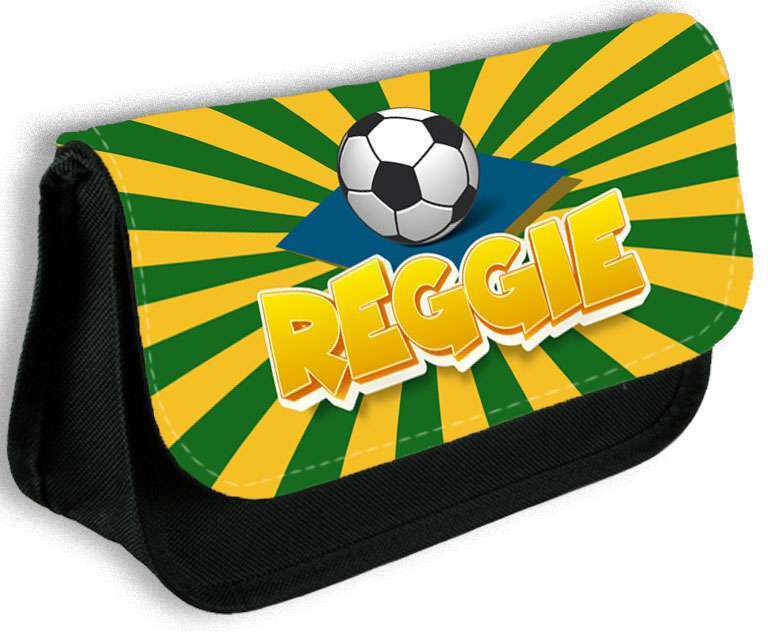 Personalised Pencil Case Football Girls Boys Stationary Kids School Bag 3