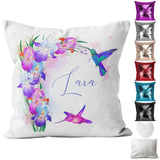 Personalised Cushion Floral Sequin Cushion Pillow Printed Birthday Gift 2