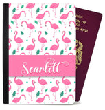 Personalised Flamingo Passport Cover Holder Any Name Holiday Accessory 9