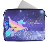 Personalised Any Name Unicorn Design Laptop Case Sleeve Tablet Bag 80