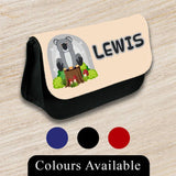 Personalised Pencil Case Animal Girls Boys Stationary Kids School Bag 15